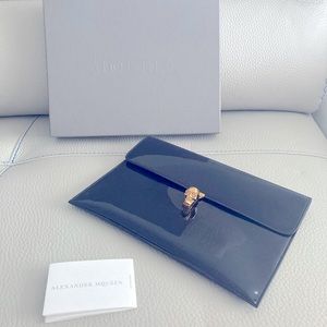 Alexander McQueen Skull Clutch with box